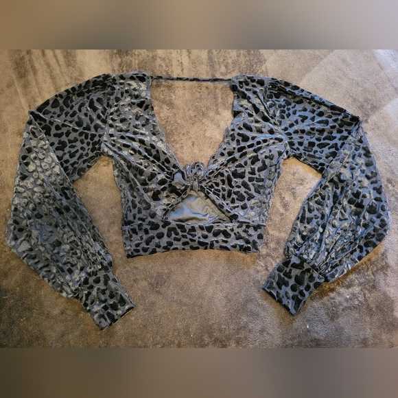 Cheetah Crop Top - Picture 3 of 5
